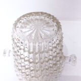 Mini molded glass ice bucket, 1950