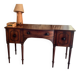 George III curved buffet in cherry wood, late 18th century.