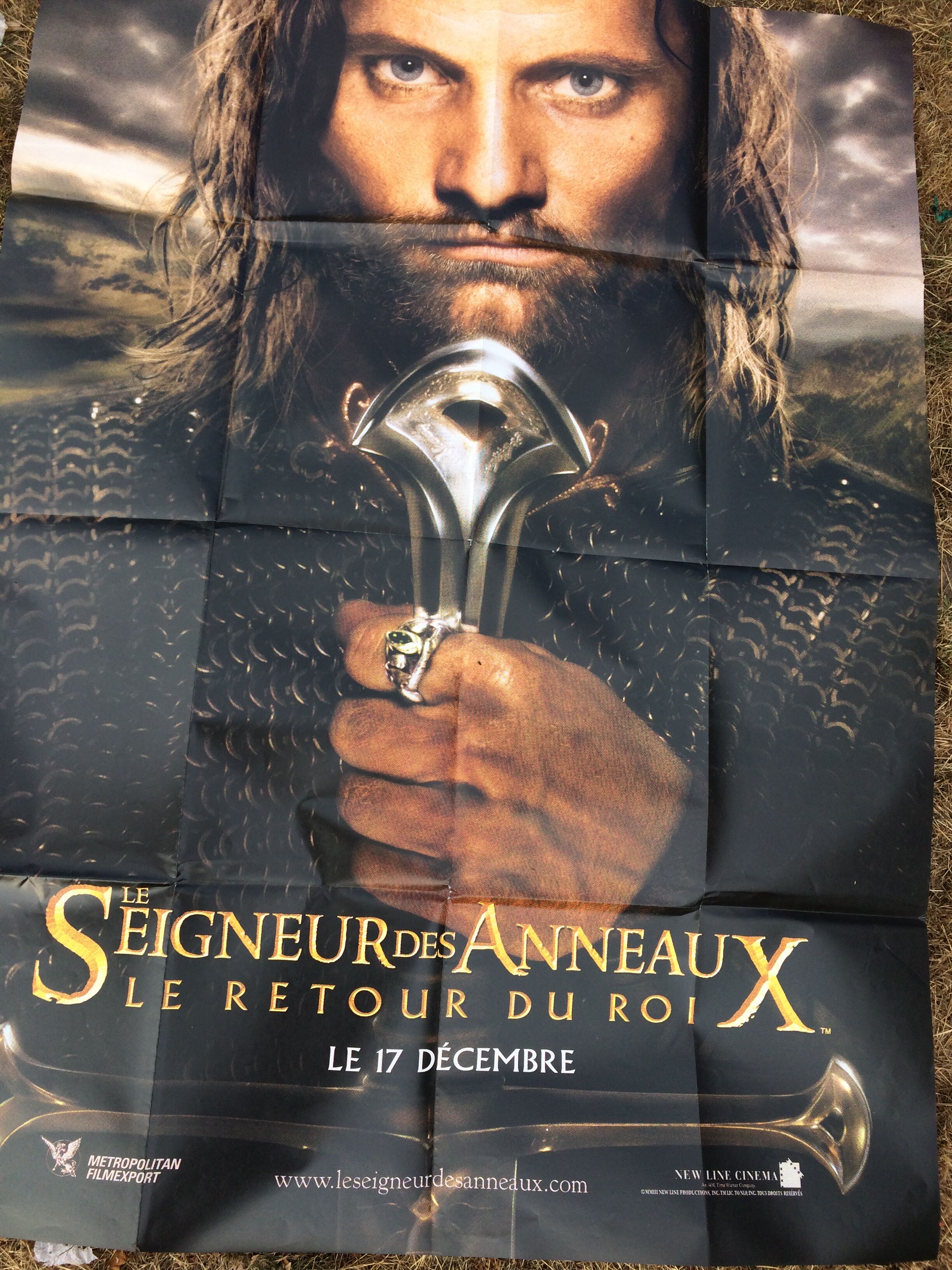 Cinema poster the lord of the rings