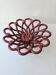 Vintage woven ceramic fruit bowl Barbotine Vallauris Mass style