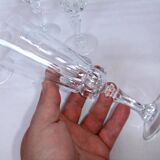Champagne flutes cut crystal Cristal d'Arques Chantelle Lady victoria