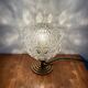 Vintage glass globe table lamp