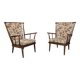 Lot de 2 fauteuils Baumann éventail
