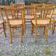 6 wooden bistro chairs, Luterma style