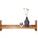 Mid-century oak brutalist wall shelf