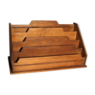 Old wooden letter holder