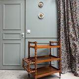 Vintage wooden serving trolley