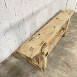 Primitive beech workbench from the 1900s