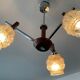 Lustre scandinave années 60 en teck et métal chromé
