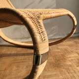 Rocking rattan armchair - designer James Irvine - Ikea edition - 2002