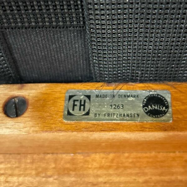 CANAPÉ À RAYONS PAR BORGE MORGENSEN POUR FRITZ HANSEN, 1963   PREMIÈRE ÉDITION