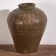 Small antique olive green vase (c.1900)
