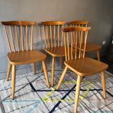 Suite of 4 vintage chairs