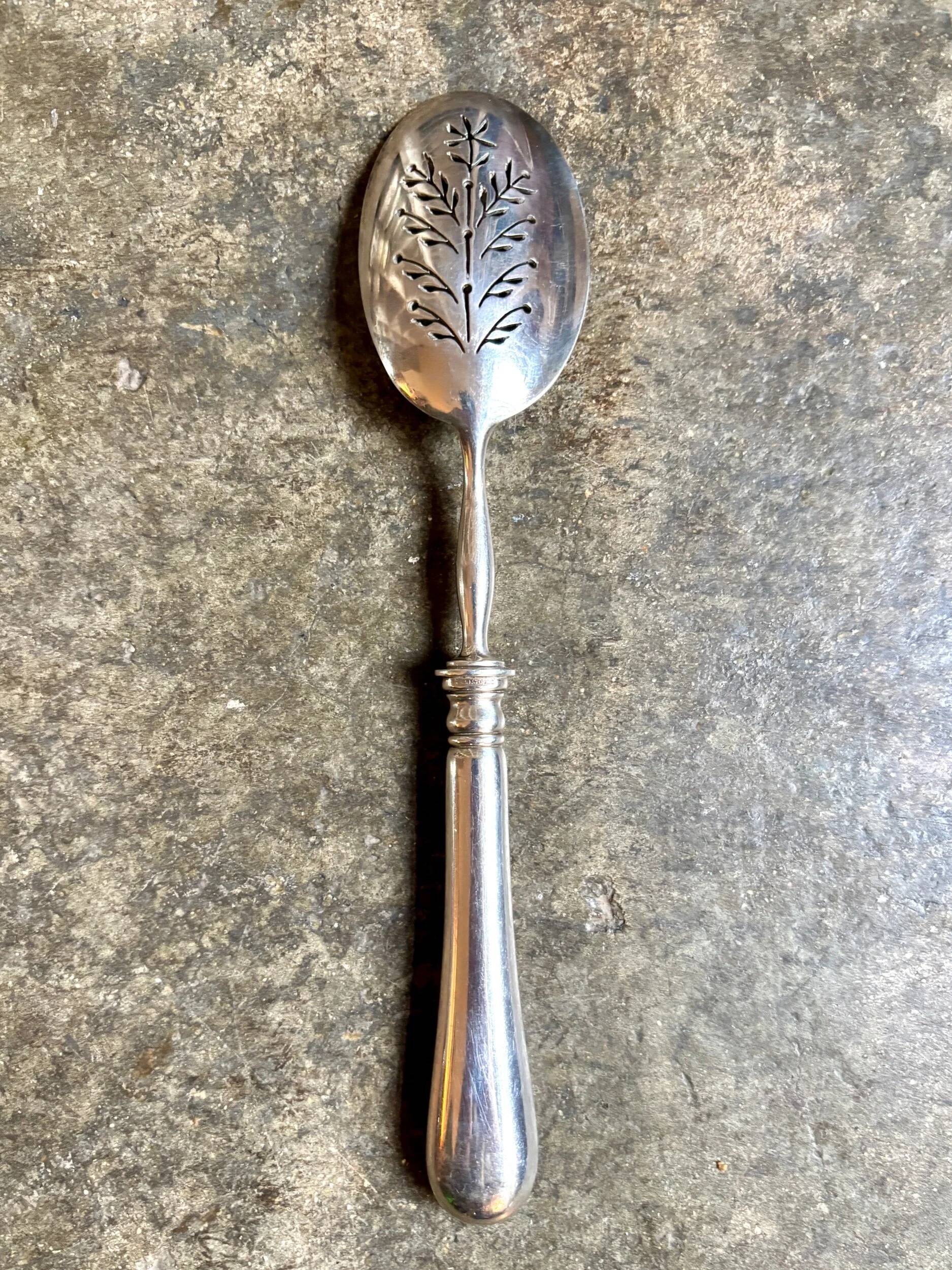 Christofle silver-plated monogrammed sugar shaker
