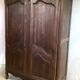 Armoire penderie en chêne vers les années 1950-1960