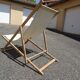 Pair of vintage striped loungers