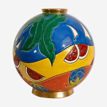 Vase ball enamels of Longwy