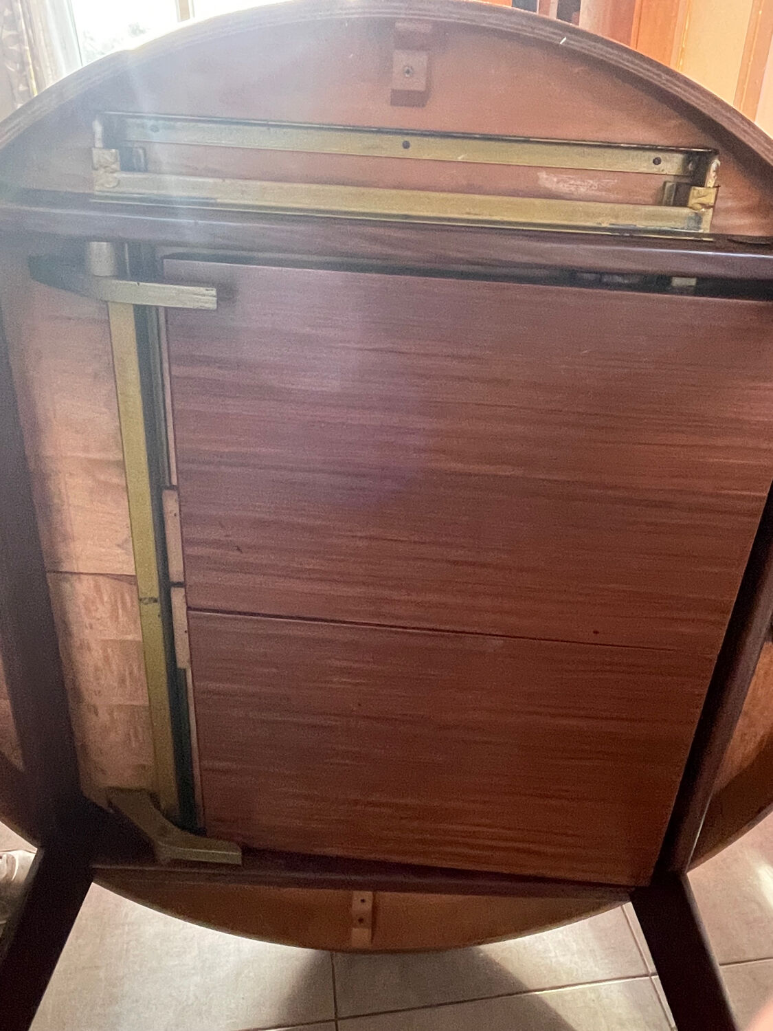 Table en teck vintage NF 2 rallonges