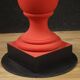 1970s Italian red painted coffee table