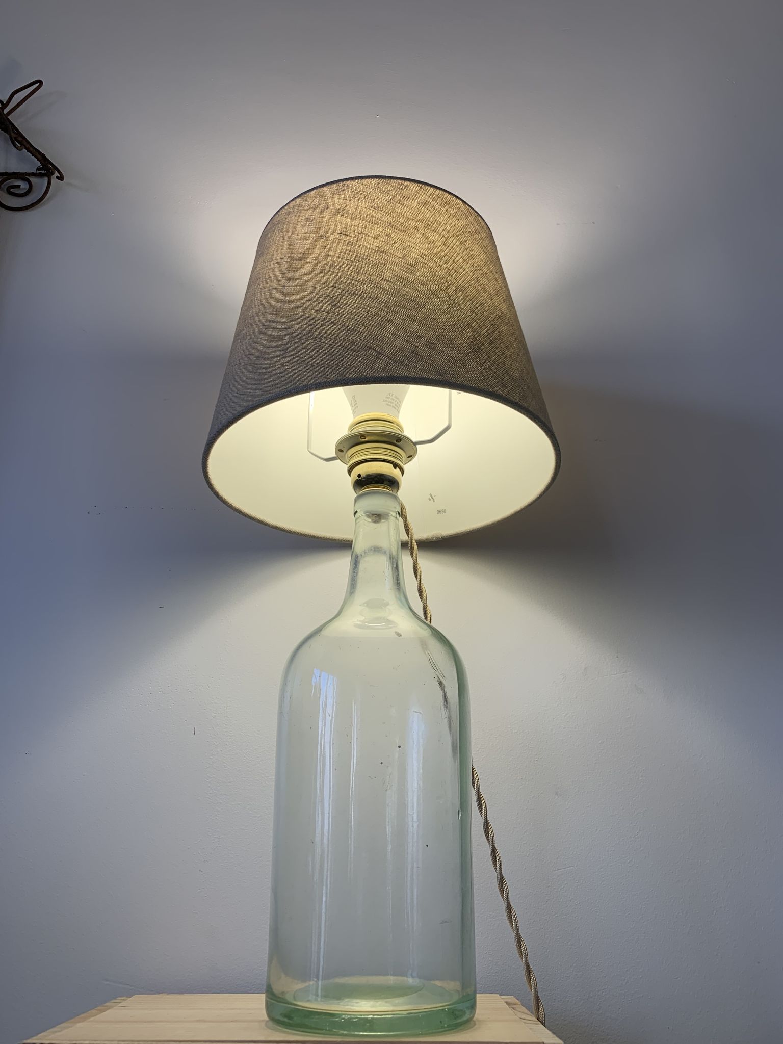 Lampe dame jeanne ancienne