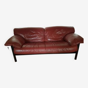 Leather sofa 3 places