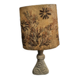 Triskel lamp in reconstituted stone 1970 resin lampshade