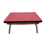 Red formica coffee table