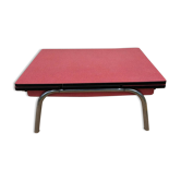 Red formica coffee table