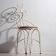 Antique white garden chairs (circa 1920). Set of 4 pieces