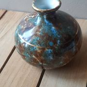 Vase soliflore en porcelaine de Limoges émaillée
