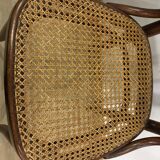 4 old wooden bistro chairs