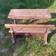 Old wooden school desk