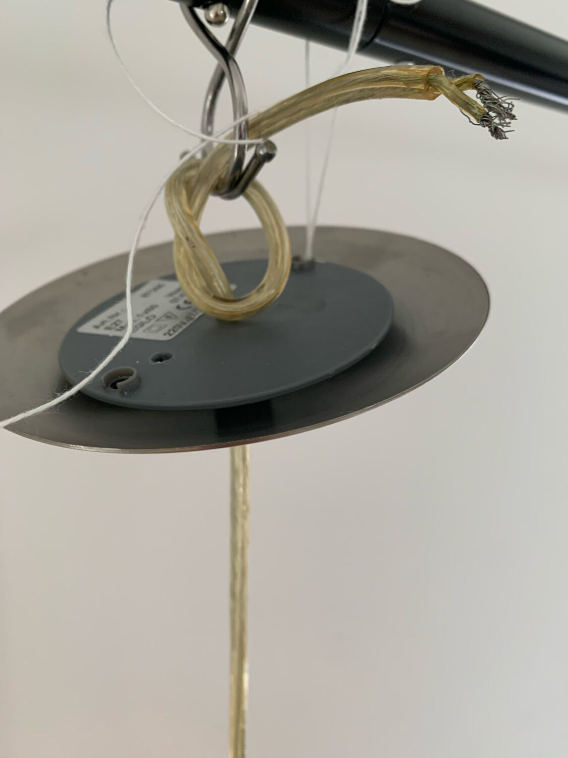 Vintage orange hanging lamp