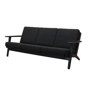Oak sofa, Danish design, 1960s, designer: Hans. J. Wegner, production: Geta