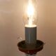 1970s chrome and orange table lamp design
