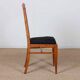 Set of 4 solid oak chairs from the 1950s.
