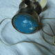 Ball foot lamp with metal blade from the 60's