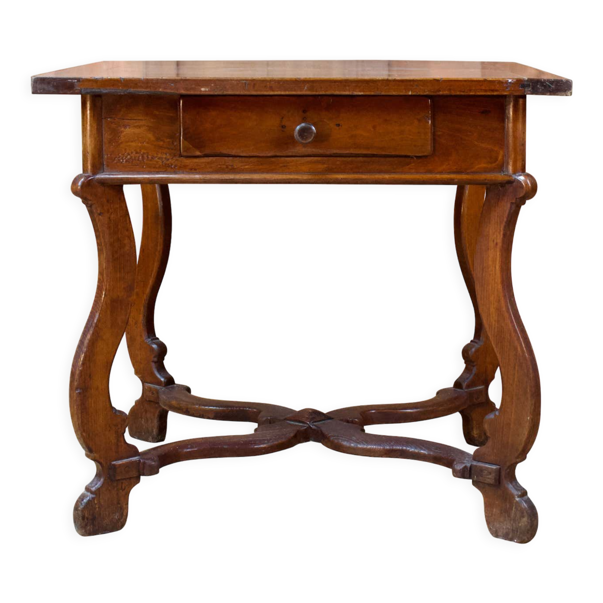 Nineteenth-century fruit wood desk table