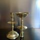 Golden bronze candlesticks