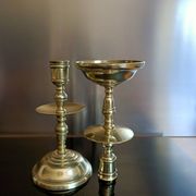 Golden bronze candlesticks