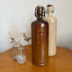 Vintage brown stoneware bottle