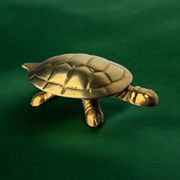 Vide poche en forme de tortue de style Régence en laiton, Italie, années 1970