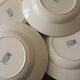 Lot 8 hollow plates Terre de Fert vert Fleurs Argenton Saint Amand