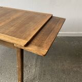 1930’s vintage oak draw leaf dining table