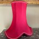 Lampshade in pinkish-burgundy fabric