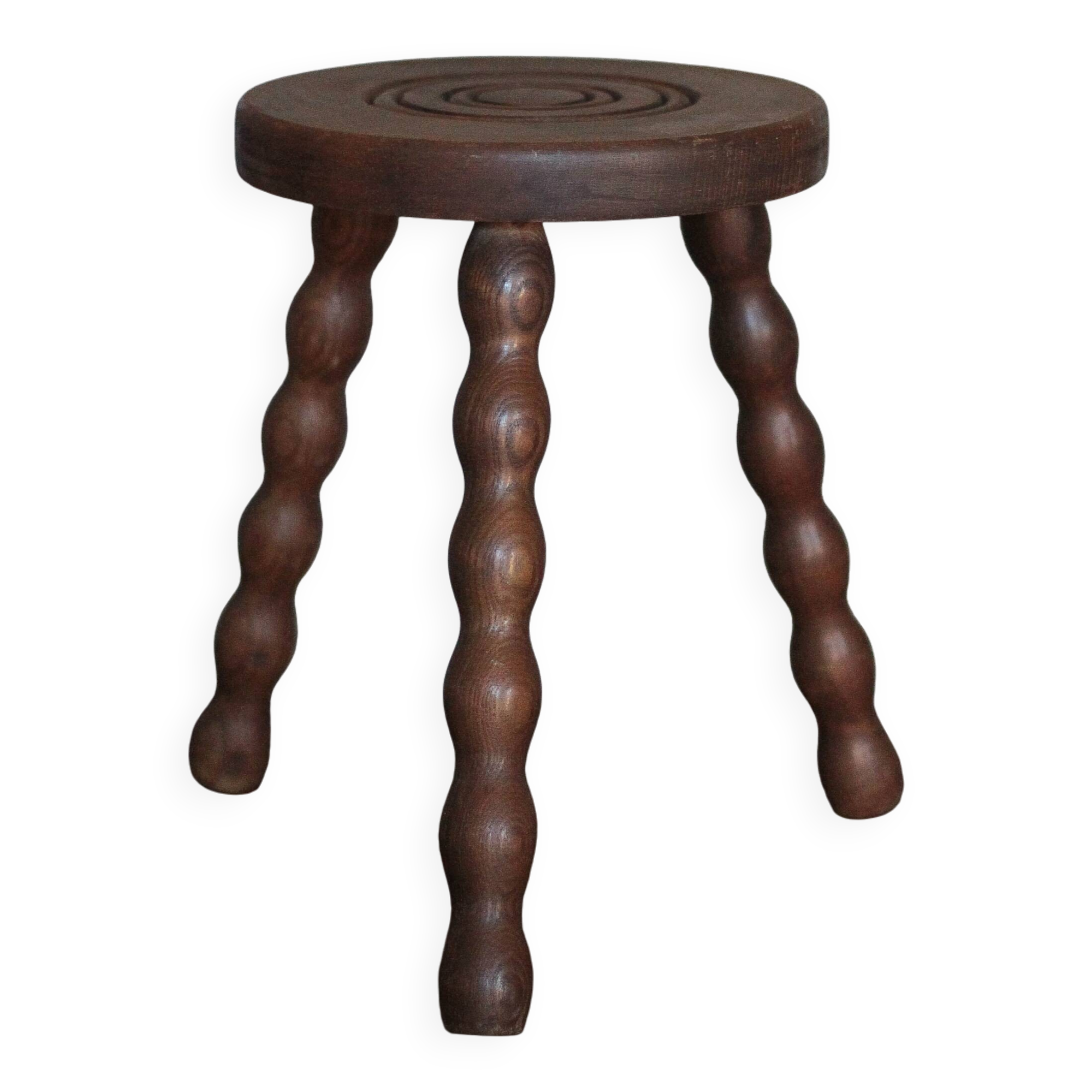 Vintage stool, tripod stool, occasional stool, wooden plant stand