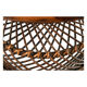 Peacock "emmanuelle" wicker armchair