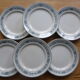Set de 6 assiettes à dessert en terre de fer du Moulin des Loups modèle Pasteur
