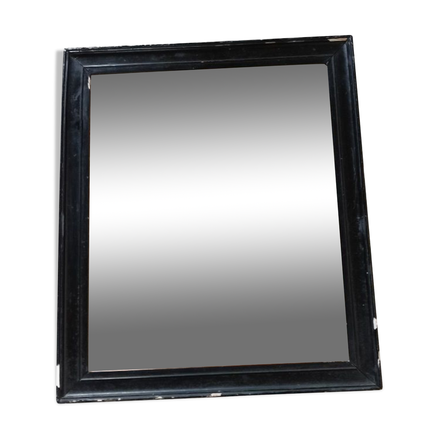Mirror Patinated black wood frame 0923052