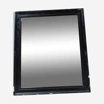 Mirror Patinated black wood frame 0923052